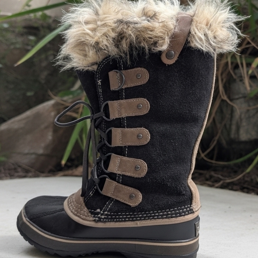 Faux Fur Trim Winter Boots - Picture 3 of 12